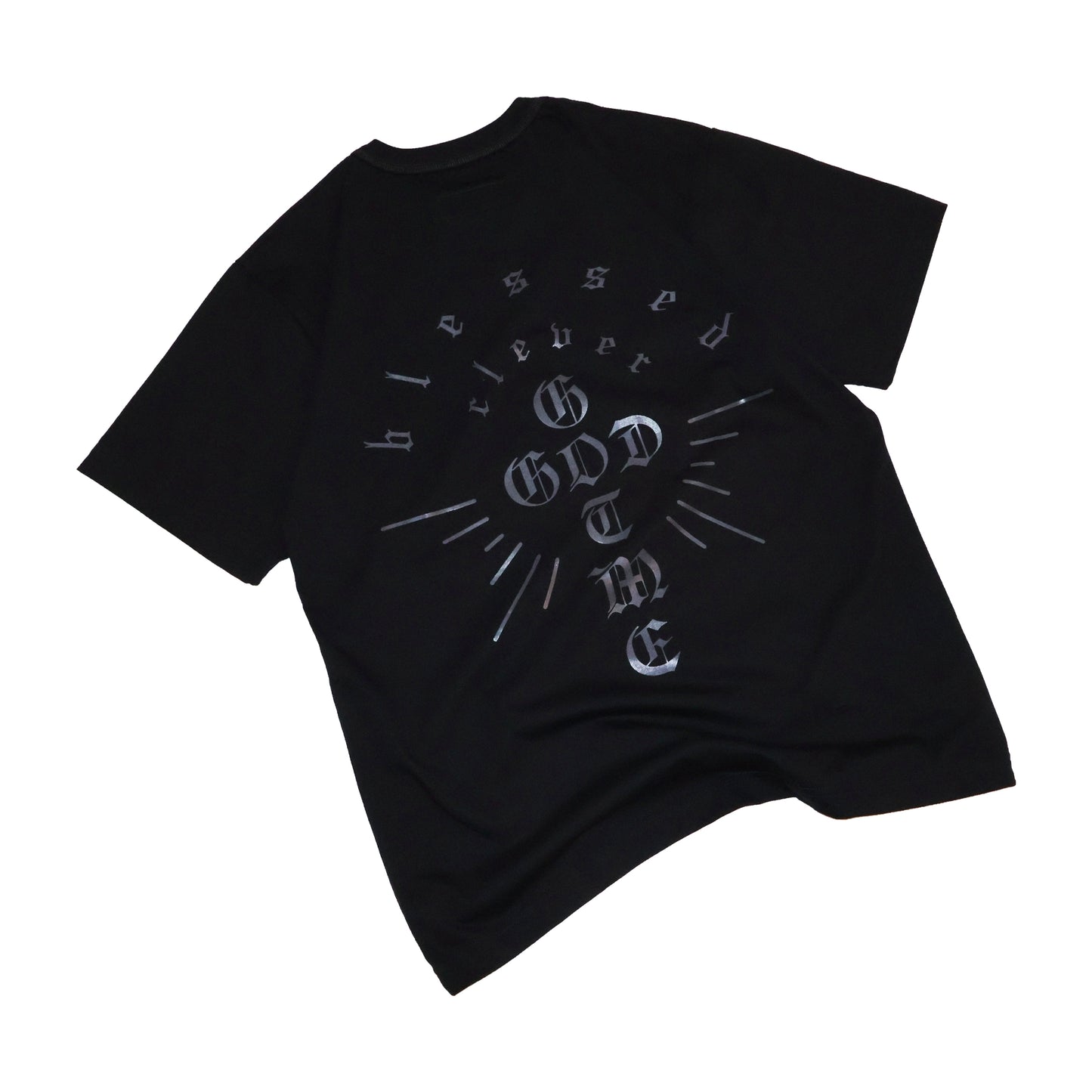 "GOD GOT ME" TEE IN BLACK