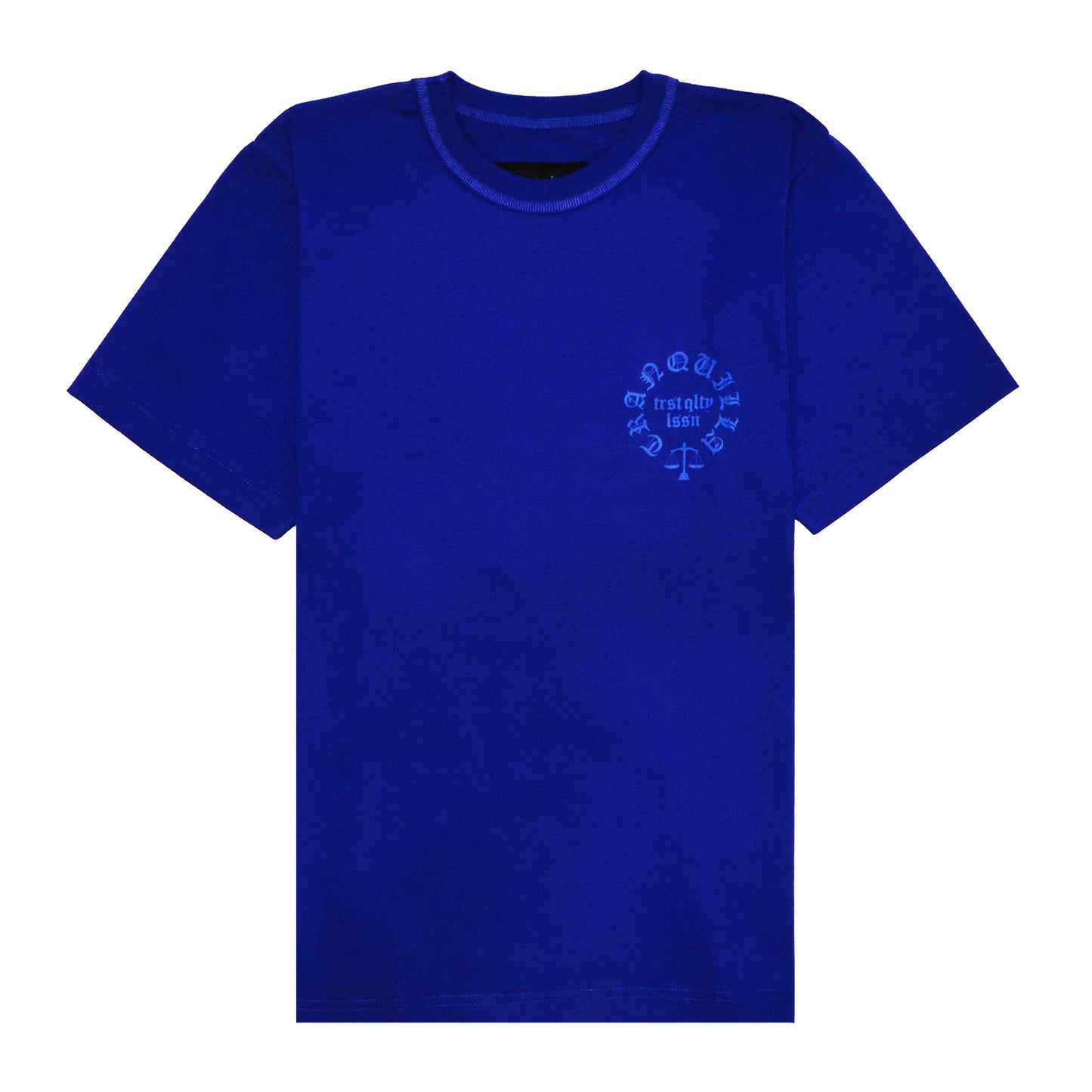 "AMULET" TEE IN BLUE