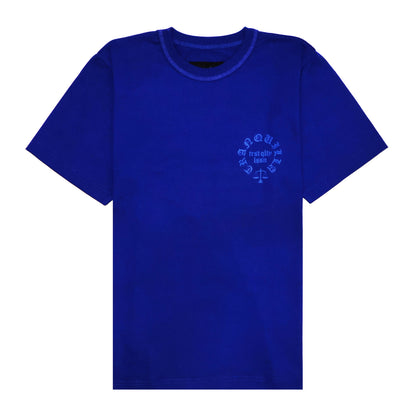 "AMULET" TEE IN BLUE