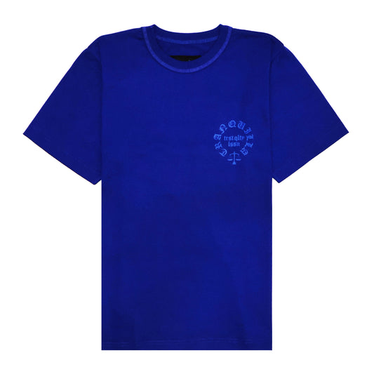 "AMULET" TEE IN BLUE