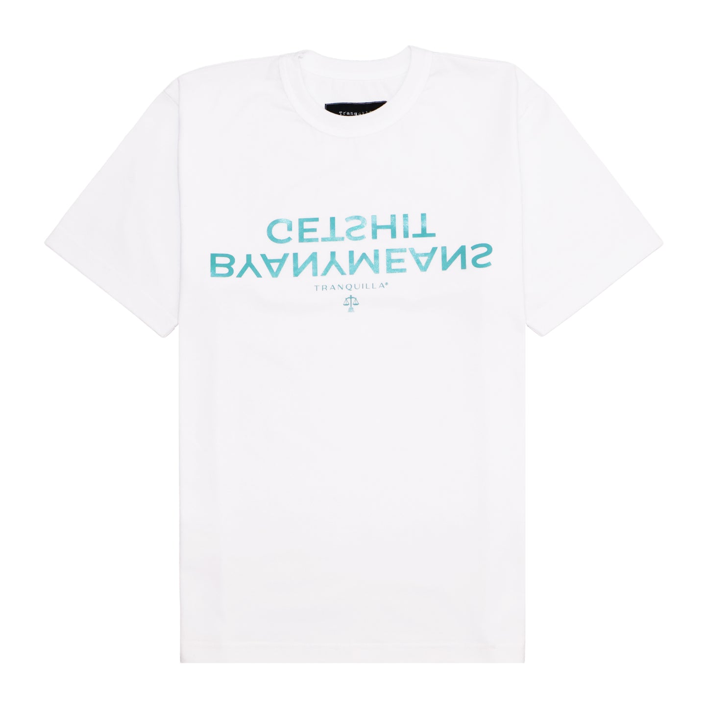 "BYANYMEANS" TEE IN WHITE