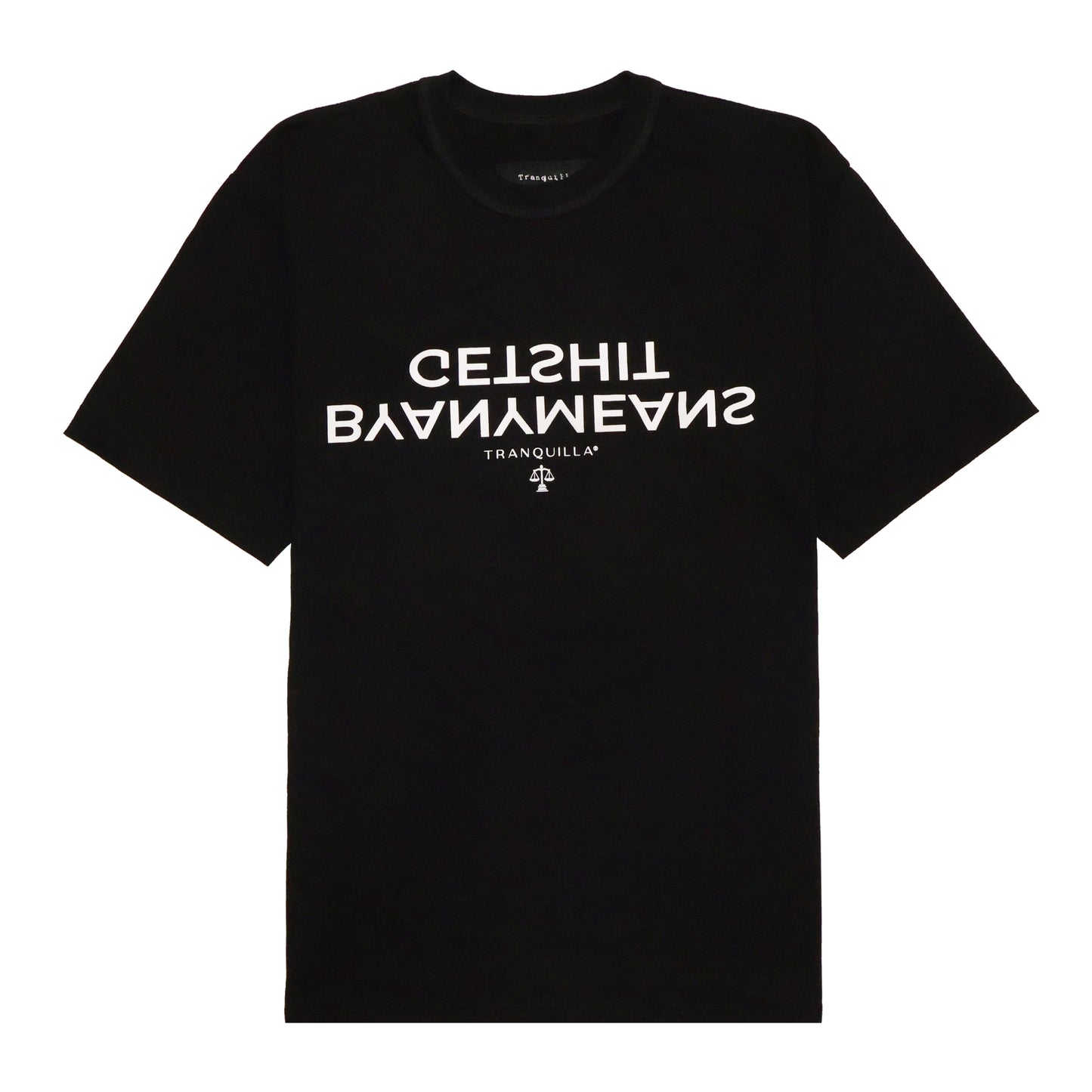 "BYANYMEANS" TEE IN BLACK