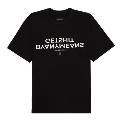 "BYANYMEANS" TEE IN BLACK