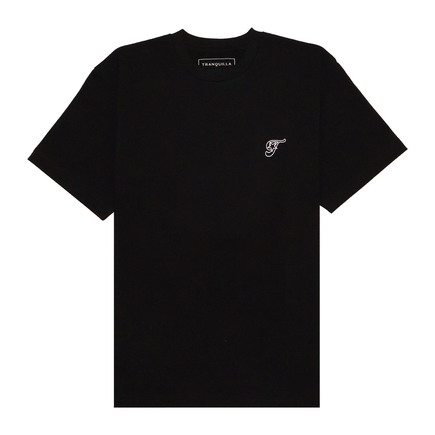 "GANGSTAR" TEE IN BLACK (slim-fit)