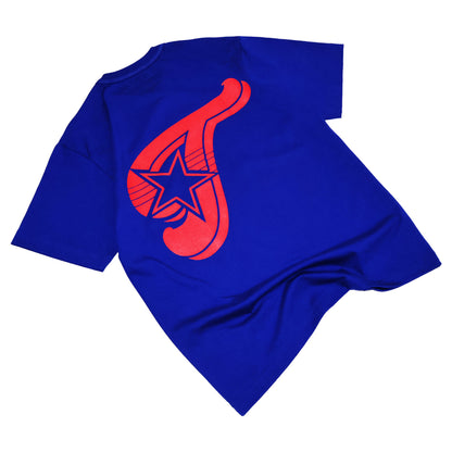 "GANGSTAR" TEE IN BLUE