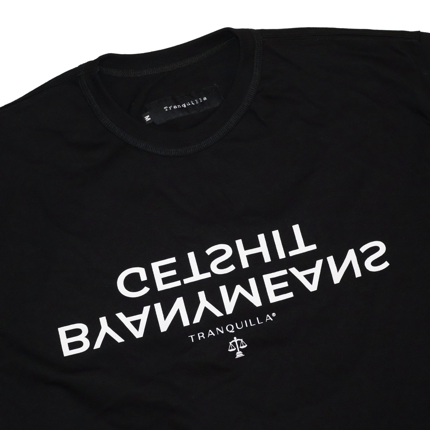 "BYANYMEANS" TEE IN BLACK