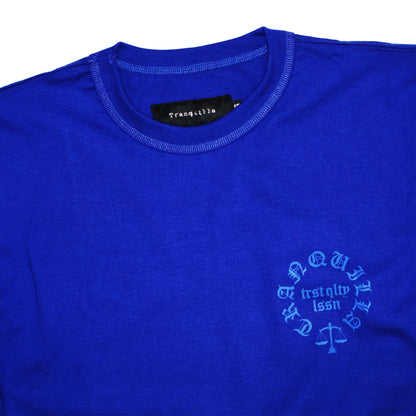 "AMULET" TEE IN BLUE