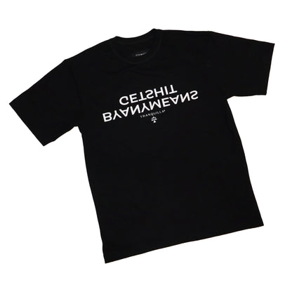 "BYANYMEANS" TEE IN BLACK