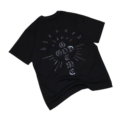"GOD GOT ME" TEE IN BLACK