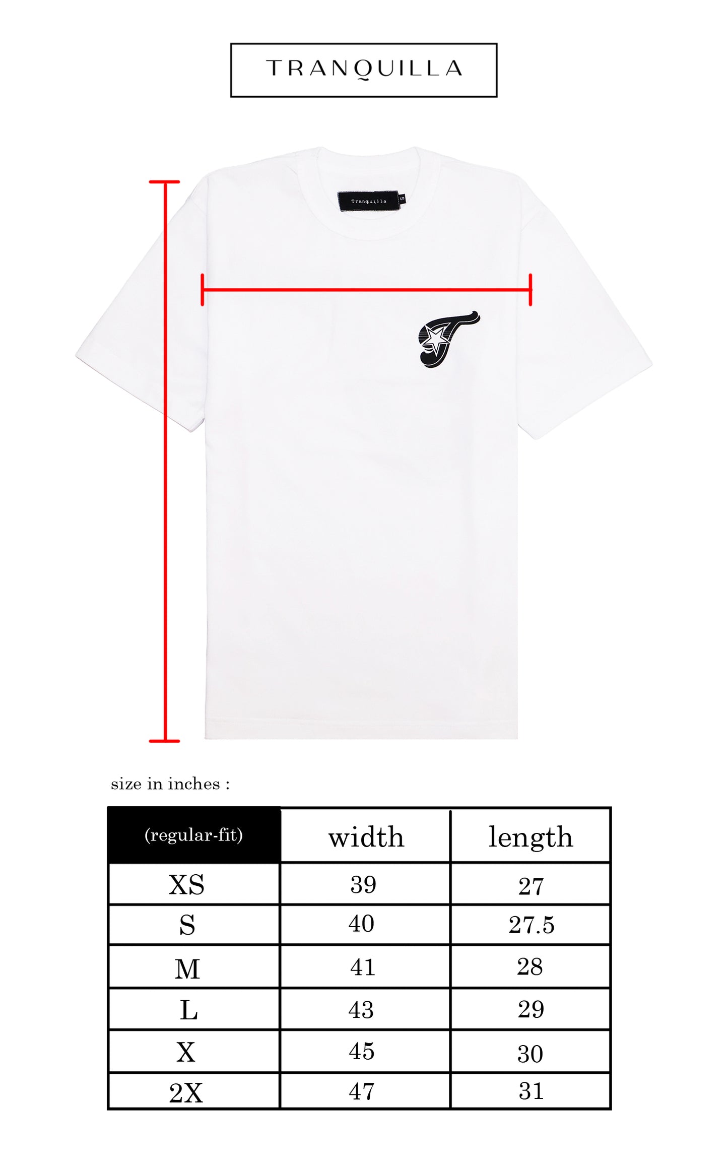 "GANGSTAR" TEE IN WHITE