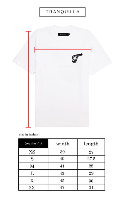 "GANGSTAR" TEE IN WHITE