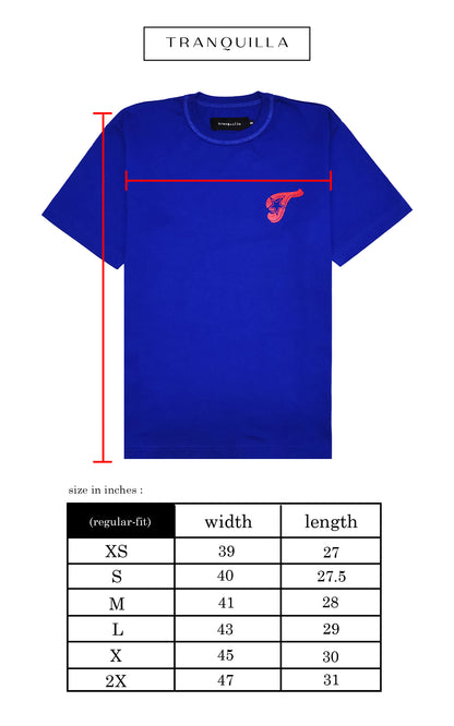 "GANGSTAR" TEE IN BLUE