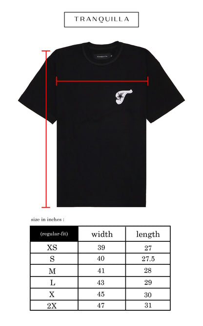 "GANGSTAR" TEE IN BLACK