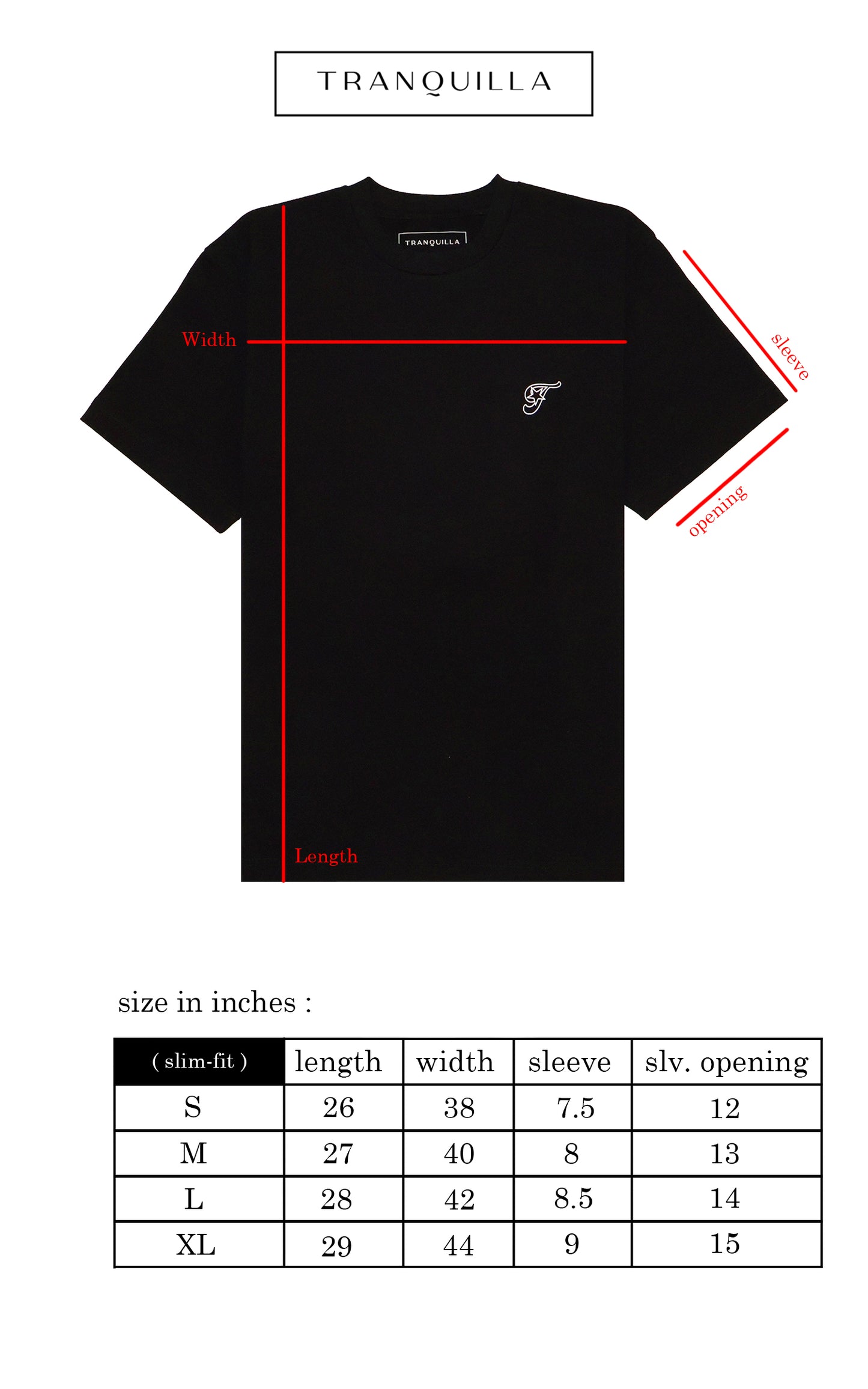 "GANGSTAR" TEE IN BLACK (slim-fit)