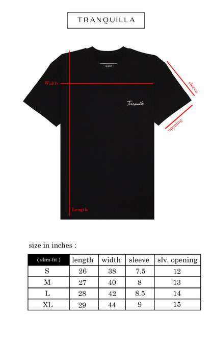 "OG" TEE IN BLACK (slim-fit)